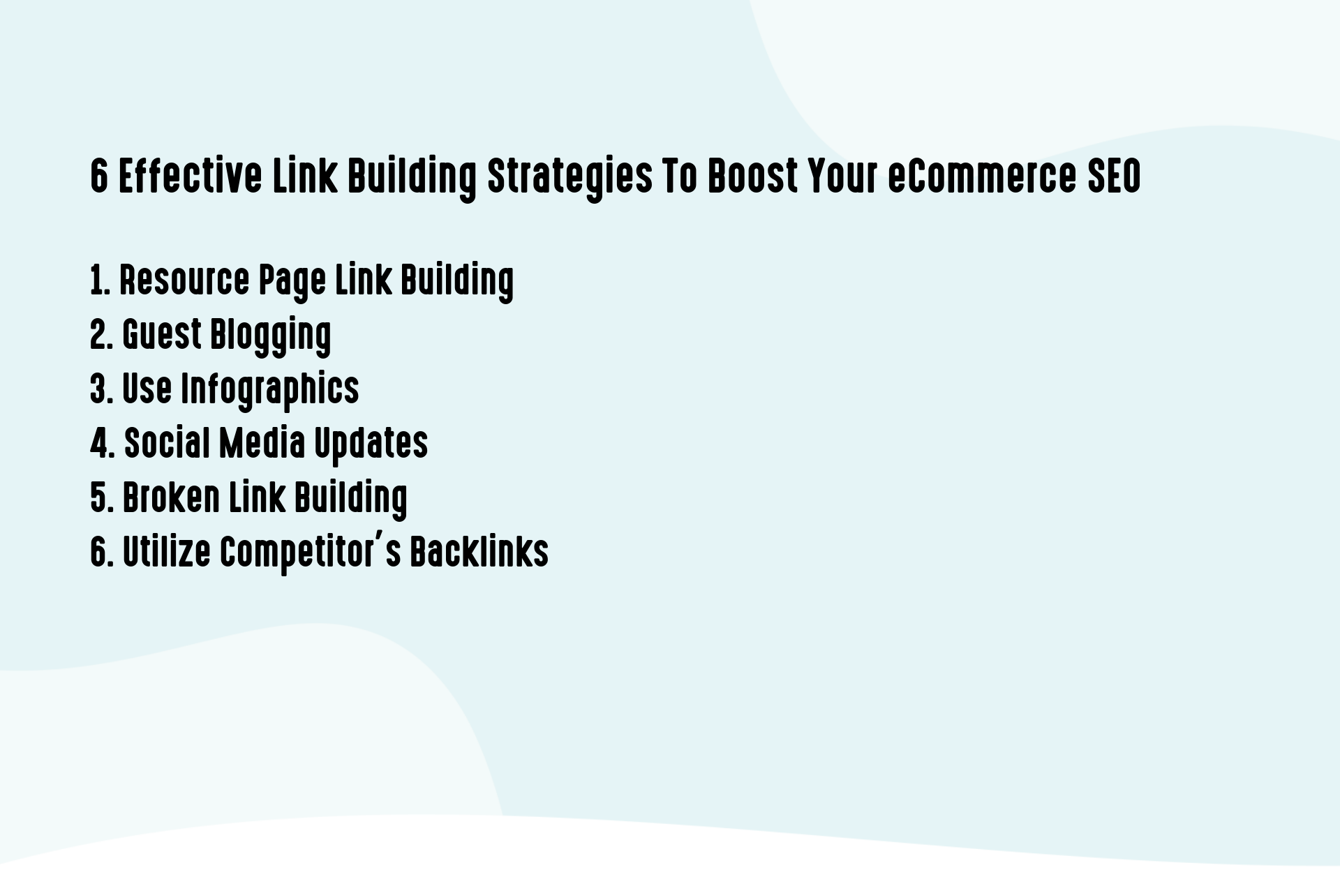 6 Effective Link Building Strategies To Boost Your eCommerce SEO